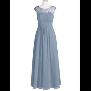 Azazie Dusty Blue Claire Bridesmaid Dress